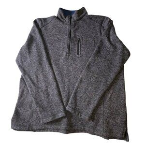 Woolrich Sweater Men's Long Sleeve 1/4 Blue Pullover Size XL